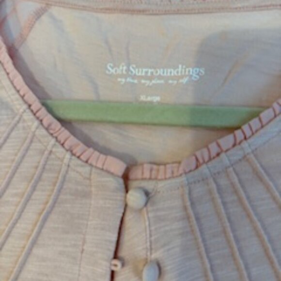 Soft Surroundings Pink Blouse. XL. - Picture 2 of 5